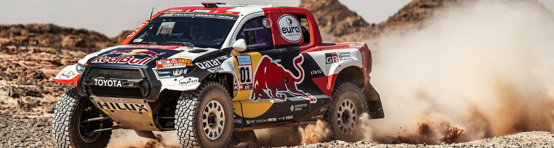 Изображение на странице НАССЕР АЛЬ-АТТИЯ ЗА РУЛЕМ TOYOTA HILUX СТАЛ ПОБЕДИТЕЛЕМ РАЛЛИ-РЕЙДА «ДАКАР-2022» Тойота Центр Магнитогорск